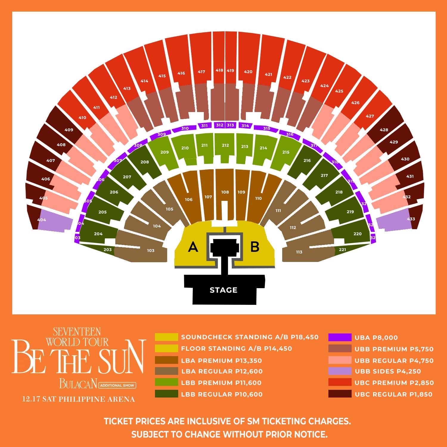 BeTS in Bulacan Seating and Price PTKOREA