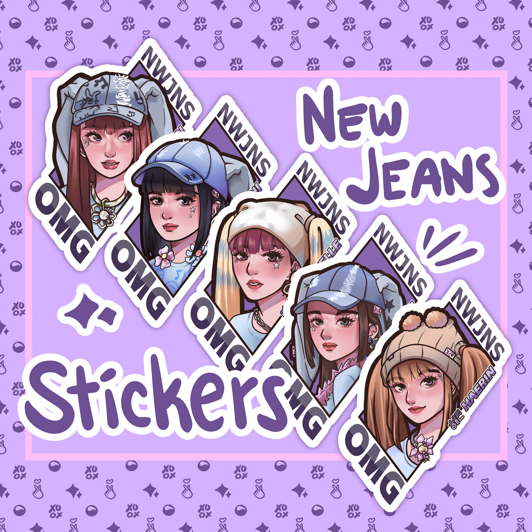 230218 I made New jeans stickers with their OMG outfits ) PTKOREA
