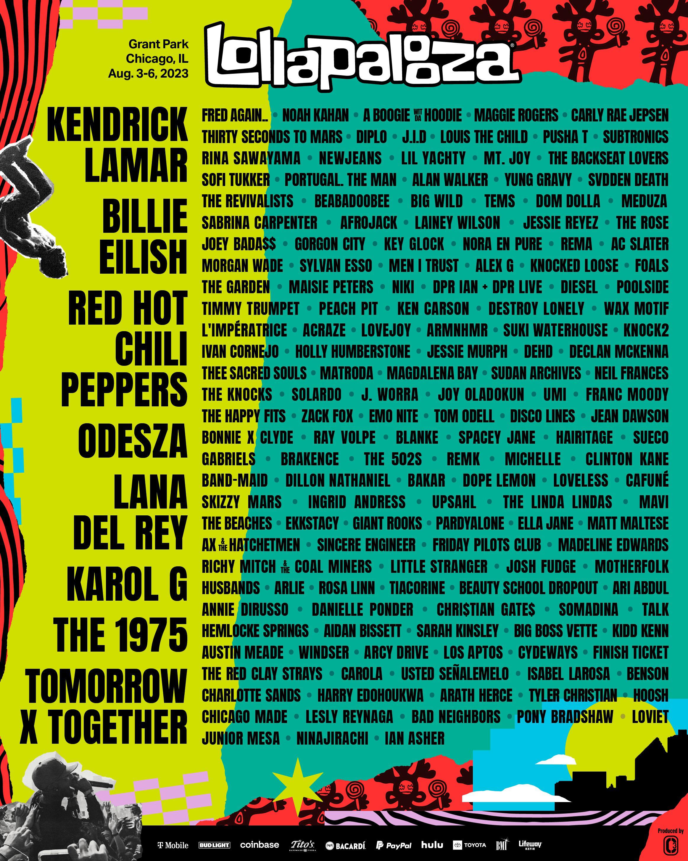 TXT (TOMORROW X TOGETHER) to headline Lollapalooza 2023; NewJeans, DPR