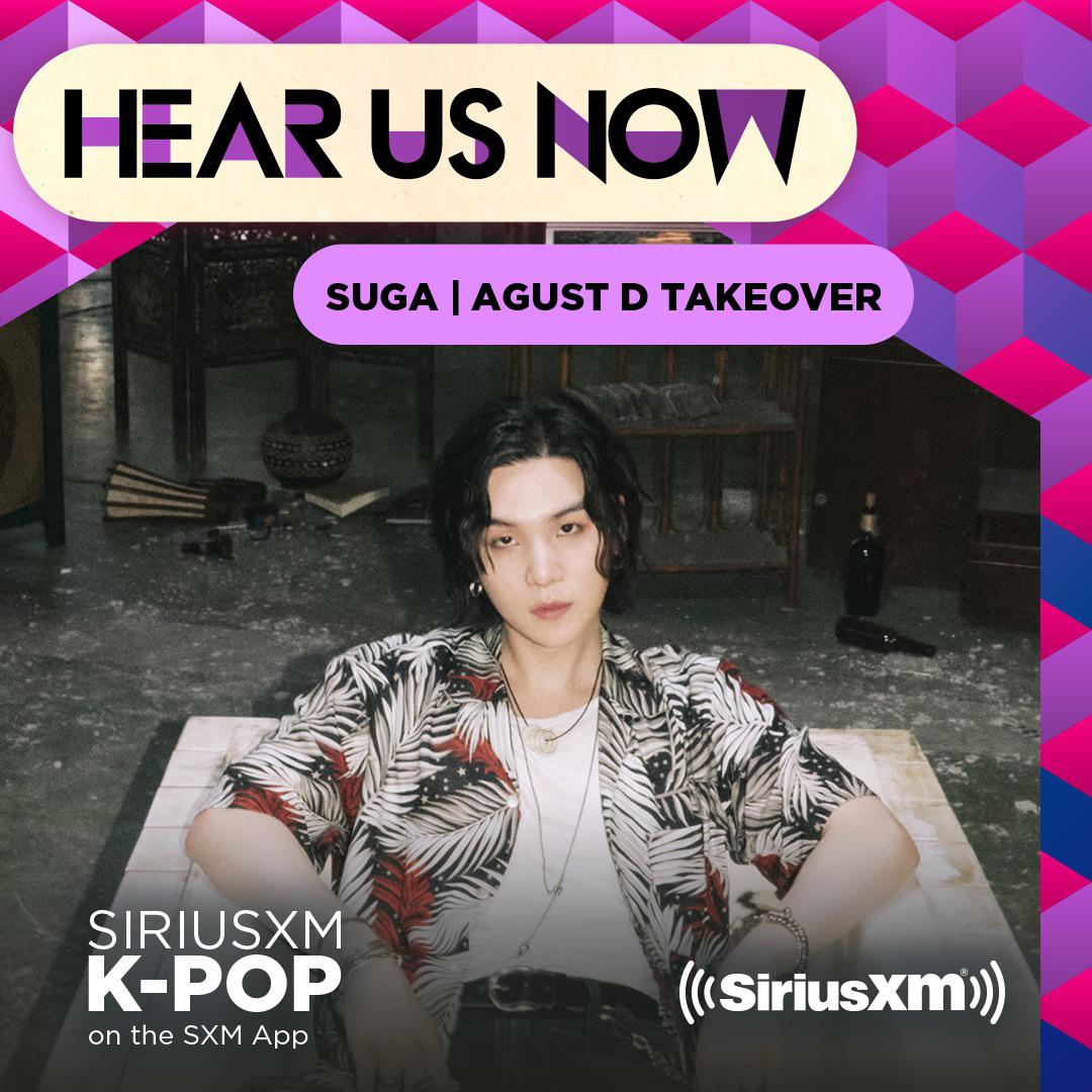 [SiriusXM] Tune in to SiriusXM KPop (ch. 105) May 1214 for an Agust D