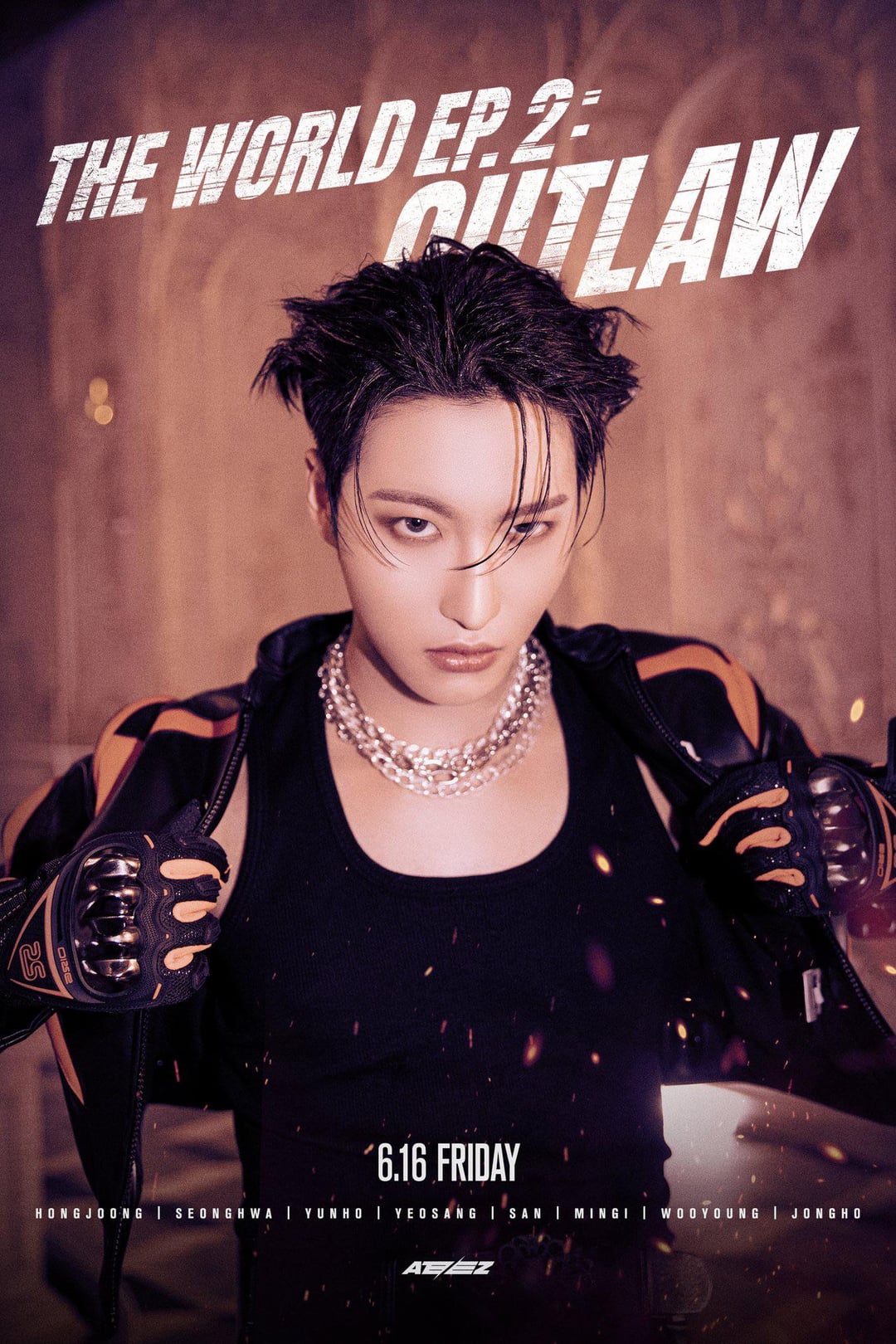 ATEEZ THE WORLD EP.2 OUTLAW (Character Poster Hongjoong, Seonghwa