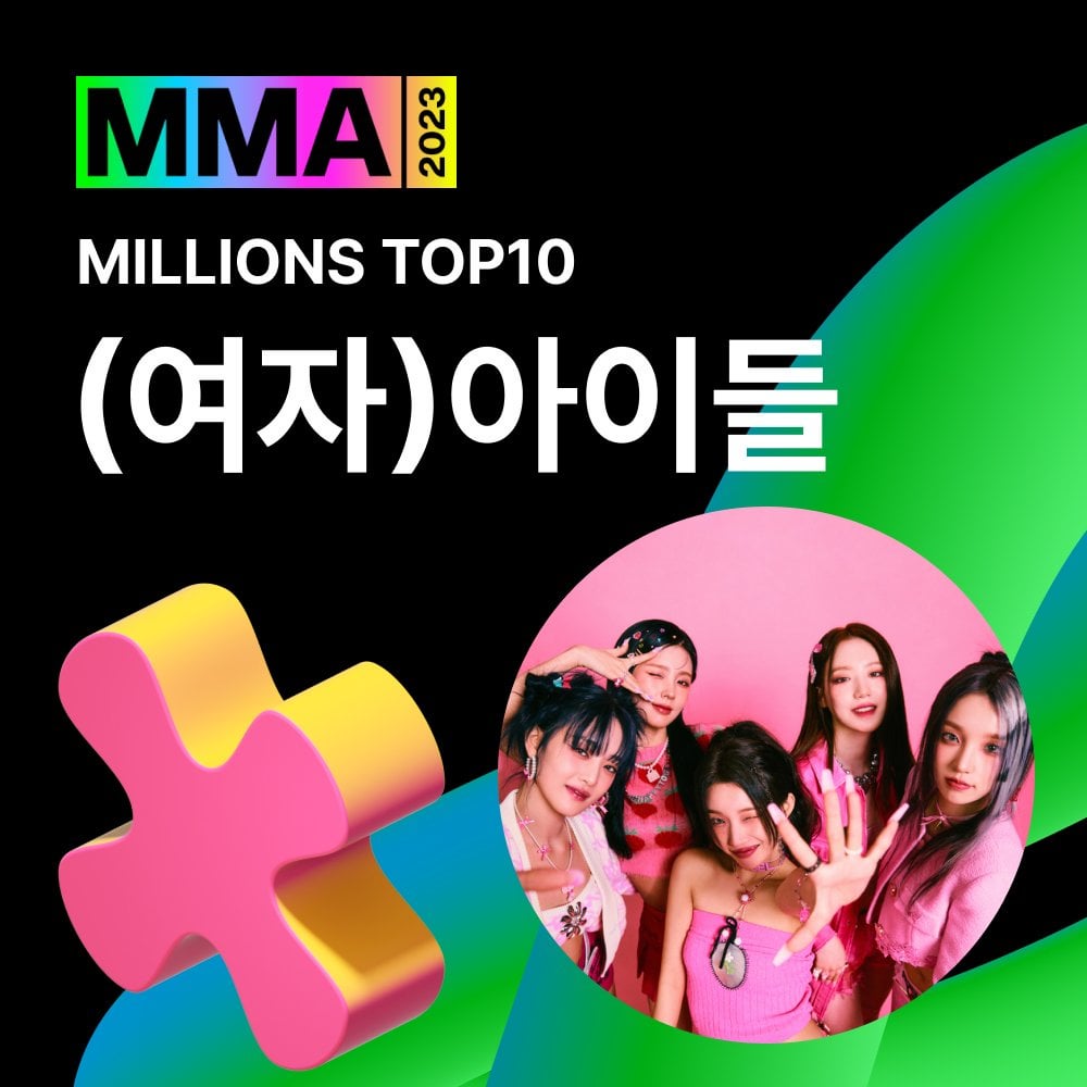 (G)IDLE awarded the Millions Top 10 for "I feel" at the 2023 Melon