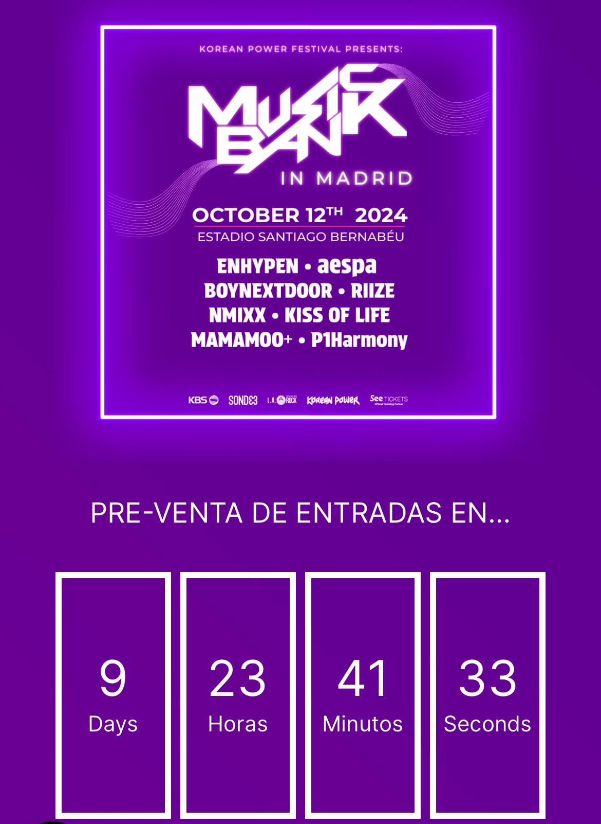 Music Bank Madrid lineup revealed PTKOREA