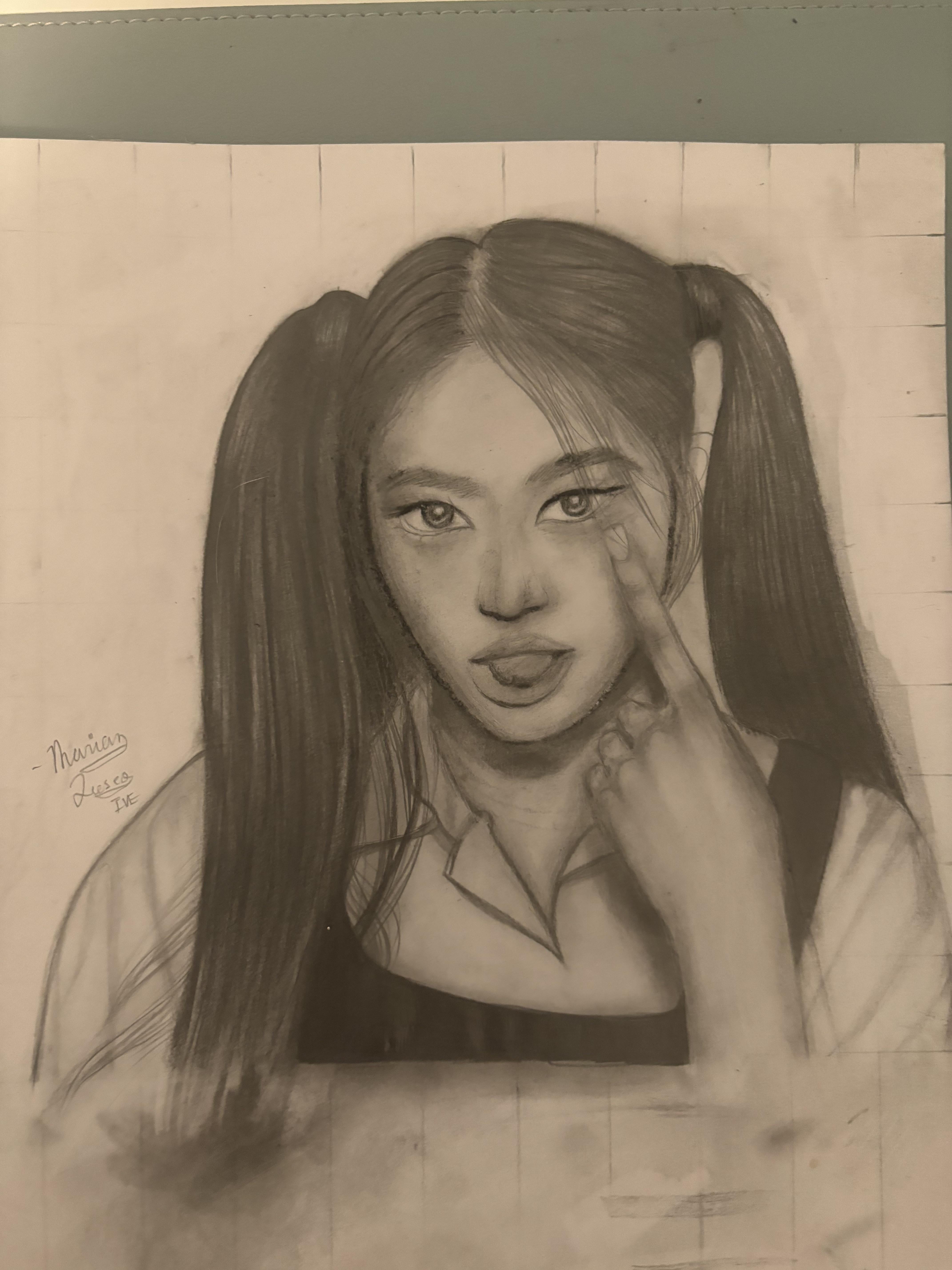 IVE Leeseo drawing by yours truly - PTKOREA